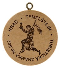 Turistická známka č. 602 - Templštejn