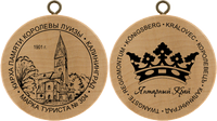 Turistická známka č. 304 - Kaliningrad - kostel královny Louise