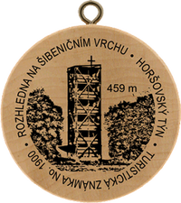 Turistická známka č. 1900 - Rozhledna na Šibeničním vrchu - Horšovský Týn