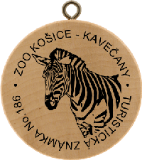 Turistická známka č. 186 - ZOO Košice