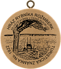 Turistická známka č. 1922 - Hráz rybníka Rožmberk
