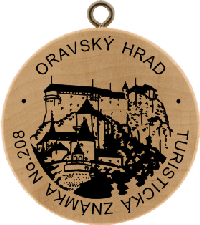 Turistická známka č. 208 - Oravský hrad