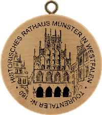 Turistická známka č. 180 - HISTORISCHES RATHAUS MÜNSTER IN WESTFALEN