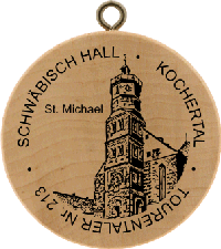 Turistická známka č. 213 - SCHWÄBISCH HALL . KOCHERTAL