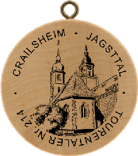 Turistická známka č. 214 - CRAILSHEIM . JAGSTTAL
