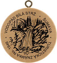 Turistická známka č. 1946 - Vodopád Bílá strž, Šumava