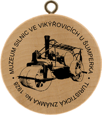 Turistická známka č. 1928 - Muzeum silnic Vikýřovice u Šumperka