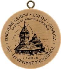 Turistická známka č. 359 - Drevené cerkvi - Lukov-Venecia