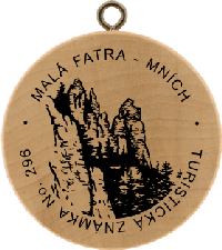 Turistická známka č. 296 - Mních - Malá Fatra