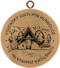 Turistická známka č. 314 - Vojenský cintorín Hunkovce