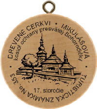 Turistická známka č. 353 - Drevené cerkvi - Mikulášová