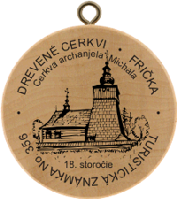 Turistická známka č. 356 - Drevené cerkvi - Frička