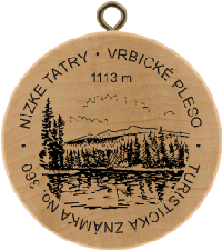 Turistická známka č. 360 - Nízke Tatry-Vrbické pleso 1113m n.m.