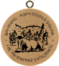 Turistická známka č. 361 - BRANISKO-KOPYTOVSKÁ DOLINA
