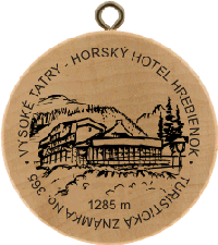 Turistická známka č. 365 - Horský hotel Hrebienok