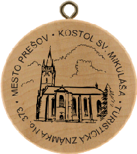 Turistická známka č. 373 - MESTO - PREŠOV
