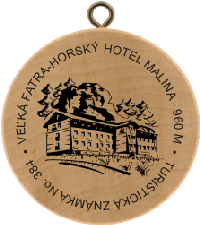 Turistická známka č. 384 - Horský hotel Malina