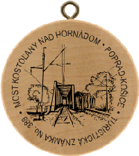 Turistická známka č. 389 - Most Kostoľany nad Hornádom