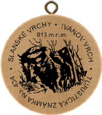 Turistická známka č. 434 - SLANSKÉ VRCHY IVANOV VRCH