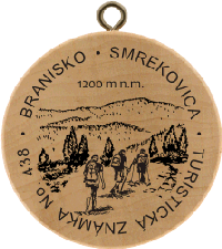 Turistická známka č. 438 - Branisko Smrekovica