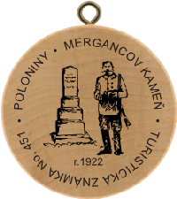 Turistická známka č. 451 - POLONINY - MERGANCOV KAMEŇ
