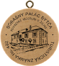 Turistická známka č. 492 - Sobášny palác Bytča