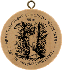Turistická známka č. 498 - Nízke Tatry - NPP Brankovský vodopád 55 m