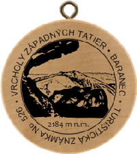 Turistická známka č. 526 - Vrcholy Západných Tatier - Baranec