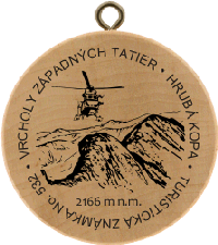 Turistická známka č. 532 - Vrcholy Západných tatier - Hrubá kopa