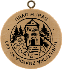Turistická známka č. 580 - Hrad Muráň