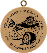 Turistická známka č. 594 - Vysoké Tatry - Sedielko 2376m