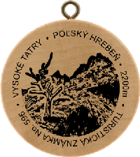 Turistická známka č. 596 - Vysoké Tatry - Poľský hrebeň 2200m