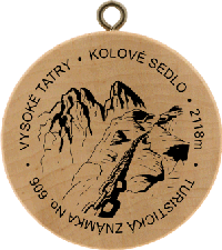 Turistická známka č. 606 - Vysoké Tatry - Kolové sedlo 2118m
