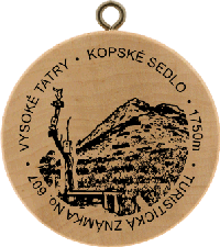 Turistická známka č. 607 - Vysoké Tatry - Kopské sedlo 1750m