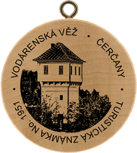 Turistická známka č. 1951 - Vodárenská věž, Čerčany
