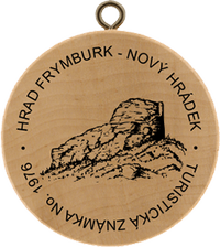 Turistická známka č. 1976 - Hrad Frymburk - Nový Hrádek