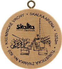 Turistická známka č. 620 - Kremnické vrchy - Skalka arena 1252m