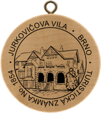 Turistická známka č. 1854 - Jurkovičova vila - Brno
