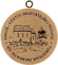 Turistická známka č. 624 - Rákoš - kostol najsvatejšej trojice