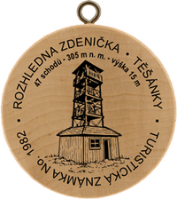 Turistická známka č. 1982 - Rozhledna Zdenička, Těšánky