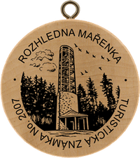 Turistická známka č. 2007 - Rozhledna Mařenka u Třebíče