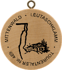 Turistická známka č. 469 - MITTENWALD - LEUTASCHKLAMM