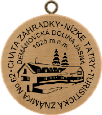 Turistická známka č. 62 - Jasná-chata Záhradky