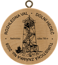 Turistická známka č. 2028 - Rozhledna Val, Dolní Hedeč
