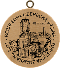 Turistická známka č. 2031 - Rozhledna Liberecká výšina