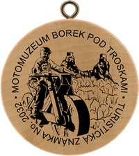 Turistická známka č. 2032 - Motomuzeum Borek pod Troskami