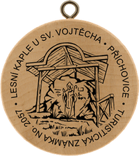 Turistická známka č. 2057 - Lesní kaple u Sv. Vojtěcha, Příchovice