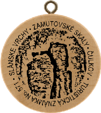 Turistická známka č. 571 - Slánske vrchy, Zamutovské skaly - Čulkov