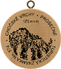 Turistická známka č. 574 - Chočské vrchy - Prosečné 1372m n.m.