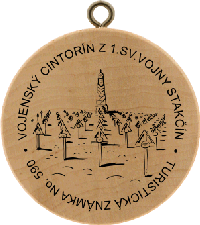 Turistická známka č. 590 - Vojenský cintorín z 1.sv.vojny Stakčín